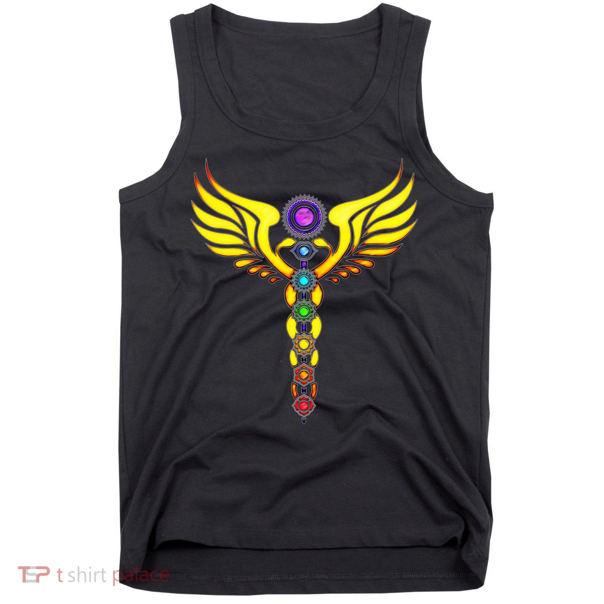 Caduceus With 7 Chakras Tank Top