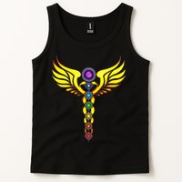 Caduceus With 7 Chakras Tank Top
