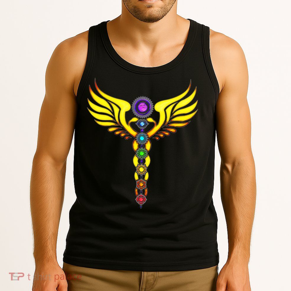 Caduceus With 7 Chakras Tank Top