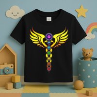 Caduceus With 7 Chakras Toddler T-Shirt