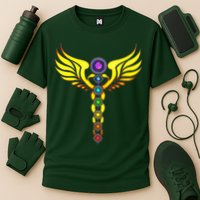 Caduceus With 7 Chakras Performance Shirt