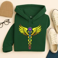 Caduceus With 7 Chakras Hoodie