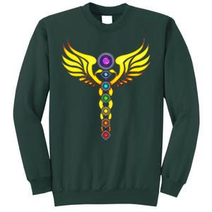 Caduceus With 7 Chakras Sweatshirt