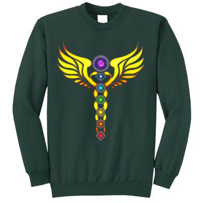 Caduceus With 7 Chakras Sweatshirt