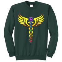 Caduceus With 7 Chakras Sweatshirt