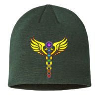 Caduceus With 7 Chakras Sustainable Beanie