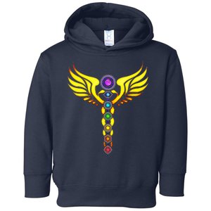 Caduceus With 7 Chakras Toddler Hoodie