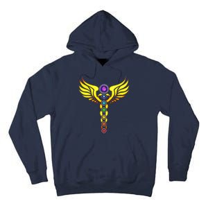 Caduceus With 7 Chakras Tall Hoodie