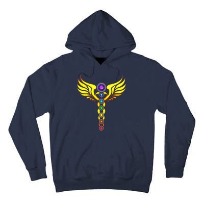 Caduceus With 7 Chakras Tall Hoodie