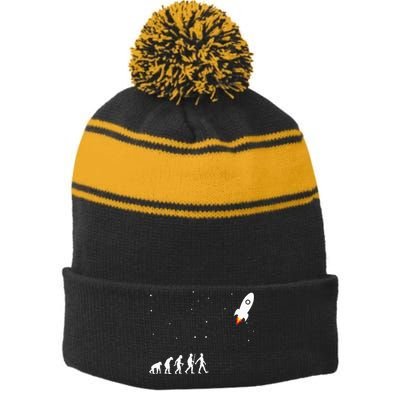 Cool Aerospace Engineer For Men Women Aeronautical Engineer Stripe Pom Pom Beanie