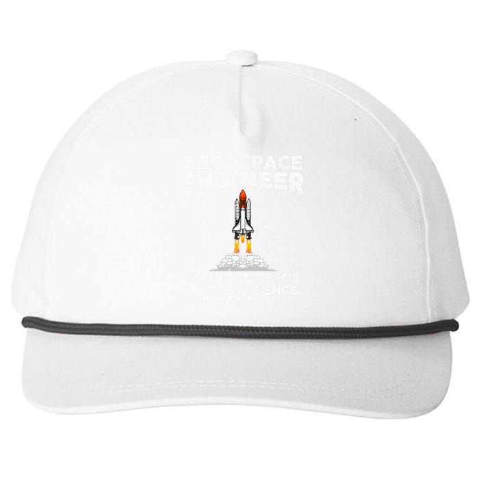 Cool Aerospace Engineer For  Rocket Scientist Space Snapback Five-Panel Rope Hat