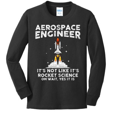 Cool Aerospace Engineer For  Rocket Scientist Space Kids Long Sleeve Shirt