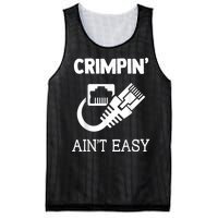 Crimpin AinT Easy Funny Network Systems Engineer Mesh Reversible Basketball Jersey Tank