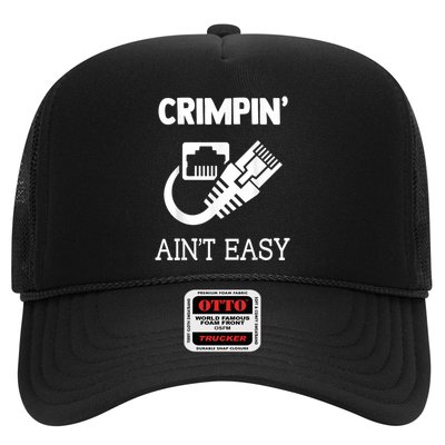 Crimpin AinT Easy Funny Network Systems Engineer Trucker Hat