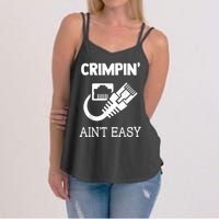 Crimpin AinT Easy Funny Network Systems Engineer Women's Strappy Tank