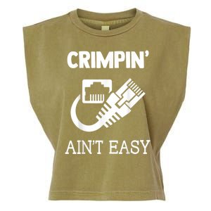 Crimpin AinT Easy Funny Network Systems Engineer Garment-Dyed Women's Muscle Tee