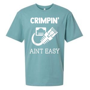 Crimpin AinT Easy Funny Network Systems Engineer Sueded Cloud Jersey T-Shirt