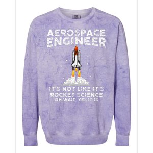 Cool Aerospace Engineer For Women Rocket Scientist Space Colorblast Crewneck Sweatshirt