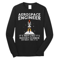 Cool Aerospace Engineer For Women Rocket Scientist Space Long Sleeve Shirt