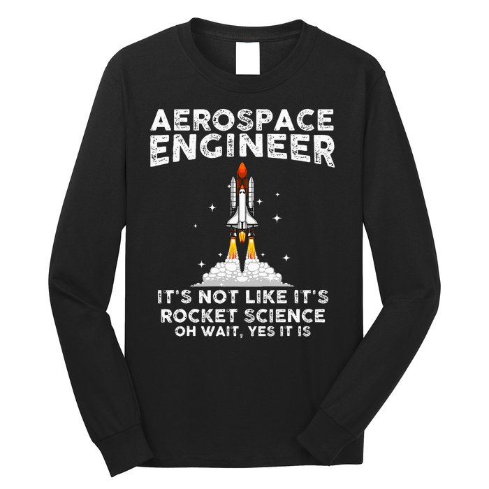 Cool Aerospace Engineer For Women Rocket Scientist Space Long Sleeve Shirt