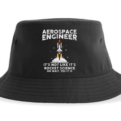 Cool Aerospace Engineer For Women Rocket Scientist Space Sustainable Bucket Hat