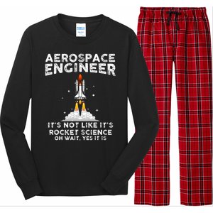 Cool Aerospace Engineer For Women Rocket Scientist Space Long Sleeve Pajama Set