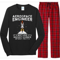 Cool Aerospace Engineer For Women Rocket Scientist Space Long Sleeve Pajama Set