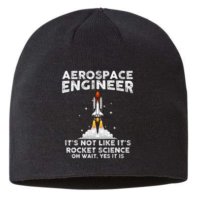 Cool Aerospace Engineer For Women Rocket Scientist Space Sustainable Beanie