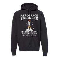 Cool Aerospace Engineer For Women Rocket Scientist Space Premium Hoodie