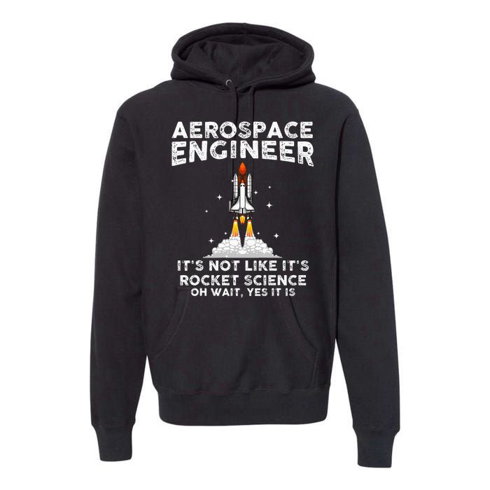 Cool Aerospace Engineer For Women Rocket Scientist Space Premium Hoodie