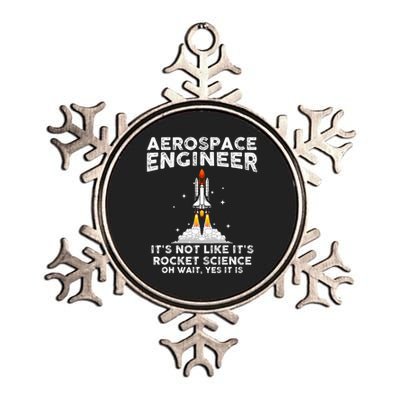 Cool Aerospace Engineer For Women Rocket Scientist Space Metallic Star Ornament