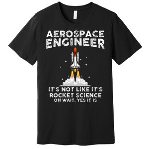 Cool Aerospace Engineer For Women Rocket Scientist Space Premium T-Shirt