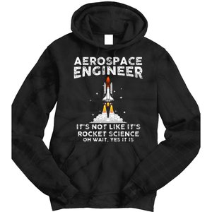 Cool Aerospace Engineer For Women Rocket Scientist Space Tie Dye Hoodie