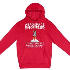 Cool Aerospace Engineer For Women Rocket Scientist Space Premium Pullover Hoodie