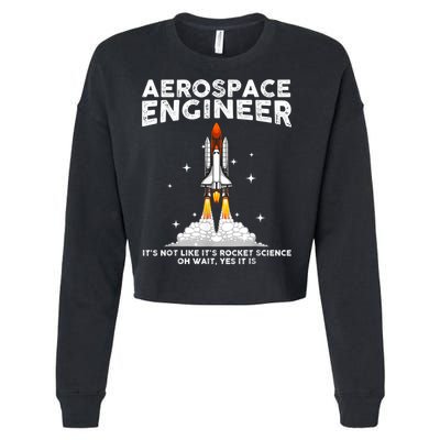 Cool Aerospace Engineer For Men Women Aerospace Engineering Cropped Pullover Crew