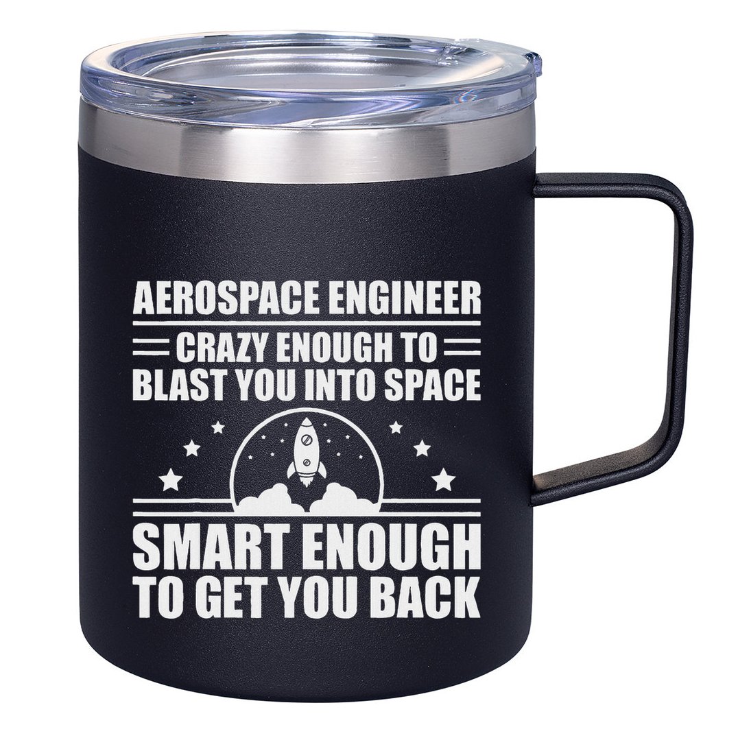 Cool Aerospace Engineer Art For Women Aeronautical Space 12oz Stainless Steel Coffee Mug