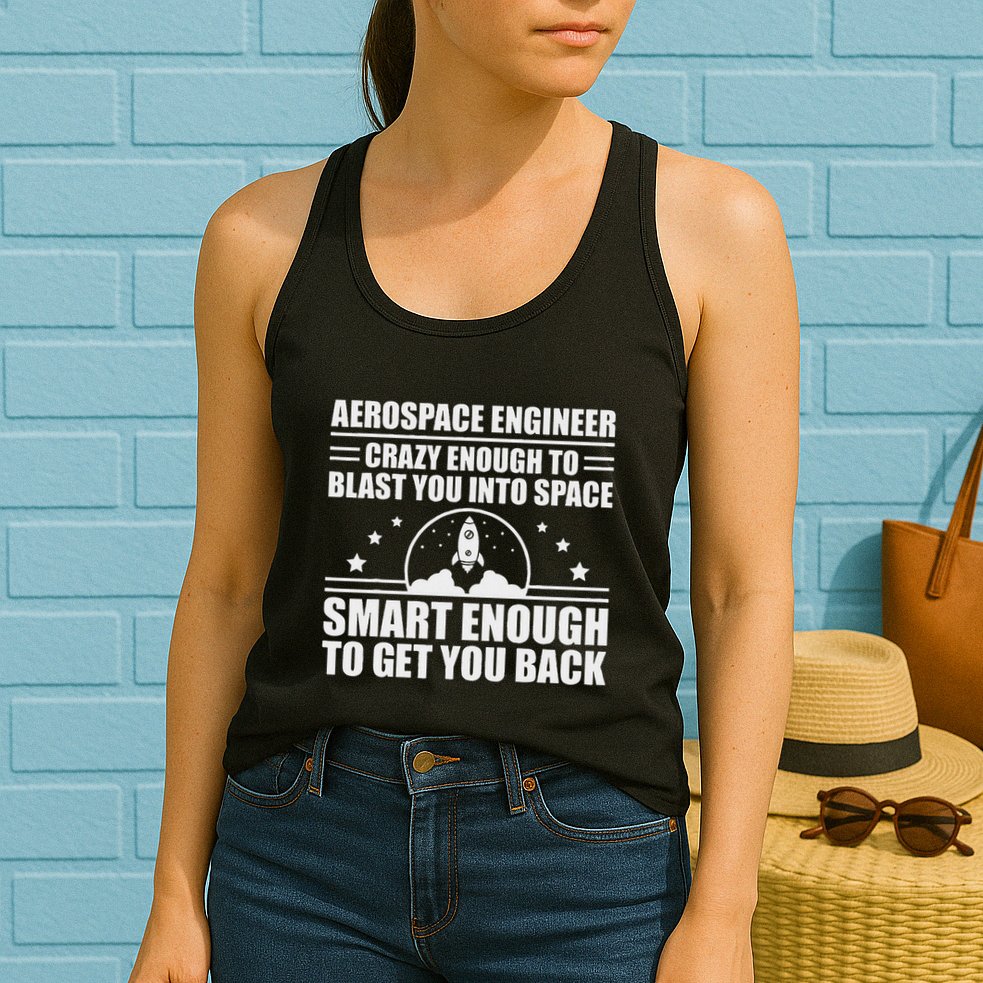 Cool Aerospace Engineer Art For Women Aeronautical Space Womens Tank Top