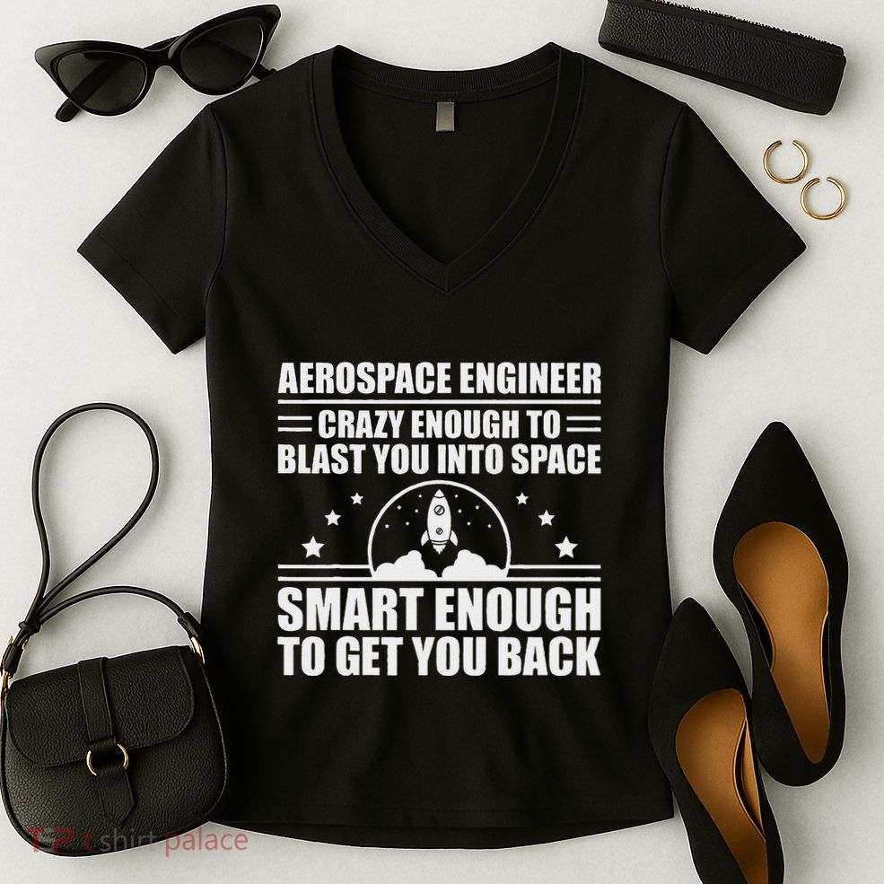 Cool Aerospace Engineer Art For Women Aeronautical Space Women's V-Neck T-Shirt