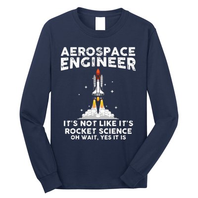 Cool Aerospace Engineer For Men Women Rocket Scientist Space Long Sleeve Shirt