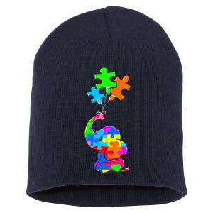 Cute Autism Elephant Autism Awareness Autistic Short Acrylic Beanie