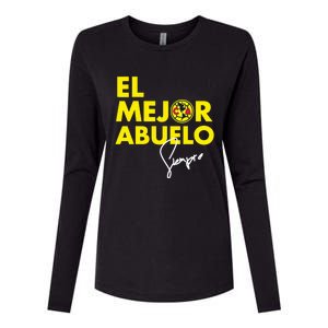 Club America El Mejor Abuelo Womens Cotton Relaxed Long Sleeve T-Shirt