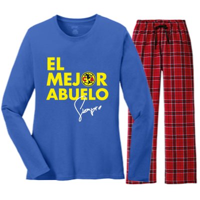 Club America El Mejor Abuelo Women's Long Sleeve Flannel Pajama Set 