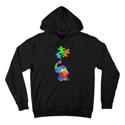 Cute Autism Elephant Autism Awareness Autistic Hoodie