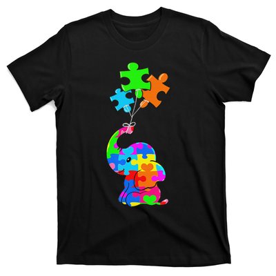 Cute Autism Elephant Autism Awareness Autistic T-Shirt