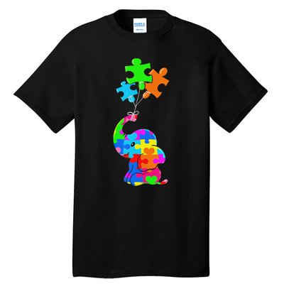 Cute Autism Elephant Autism Awareness Autistic Tall T-Shirt