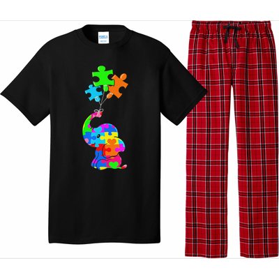 Cute Autism Elephant Autism Awareness Autistic Pajama Set