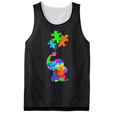 Cute Autism Elephant Autism Awareness Autistic Mesh Reversible Basketball Jersey Tank