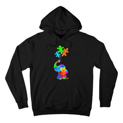 Cute Autism Elephant Autism Awareness Autistic Tall Hoodie