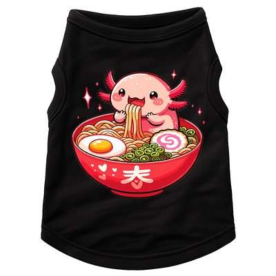 Cute Axolotl Eats Ramen Noodles Axolotls Ramen Doggie Tank