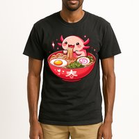 Cute Axolotl Eats Ramen Noodles Axolotls Ramen Tall T-Shirt